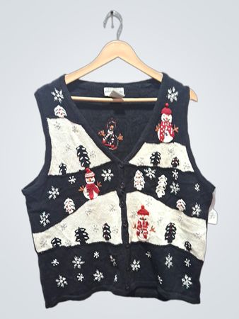 WHITE STAG Ladies Christmas Snowman Sweater Vest