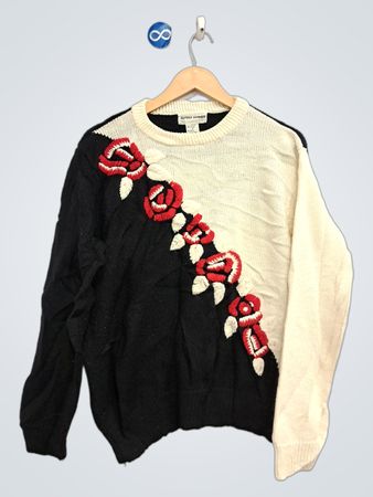 Alfred Dunner Damenpullover mit Rosenstickerei