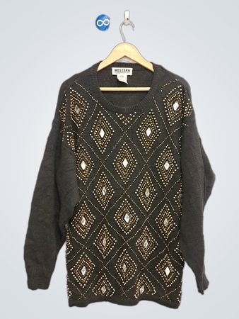 Western Connection bestickter Pullover