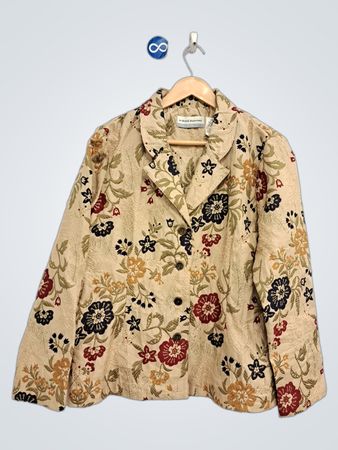 Alfred Dunner Petite Blumenmuster-Blazer