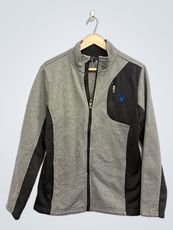 Spyder Grau & Schwarz Vollreißverschluss-Jacke