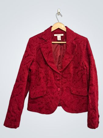 Nine & Company Roter Jacquard-Blazer