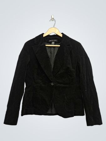NEW YORK & COMPANY Schwarzer Samt-Blazer
