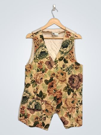 Office Hours Floral Tapestry Weste