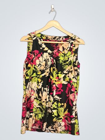 212 Collection ärmelloses Top mit Blumenmuster