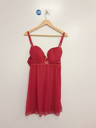 Daisy Fuentes Red Babydoll Lingerie