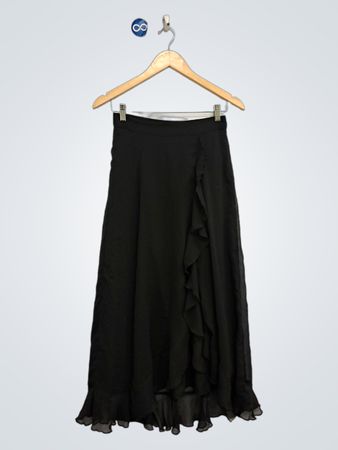 Old Navy schwarzer Maxirock mit Rüschen