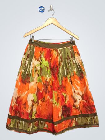 Talbots Midirock mit Blumenmuster