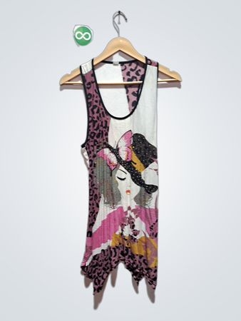 Damen-Tanktop mit Grafikdruck