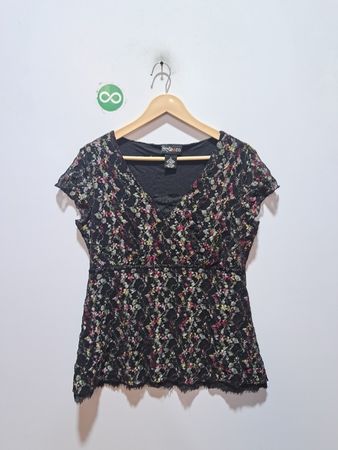 Style & Co. Floral Lace Top