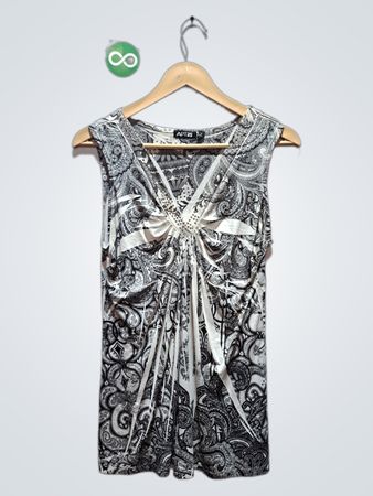 Apt. 9 ärmelloses Top mit Paisley‑Muster