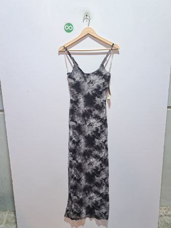 No Boundaries Women's Cloud Print Slip Dress