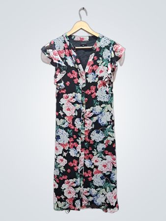 WHO WHAT WEAR Floral Midikleid