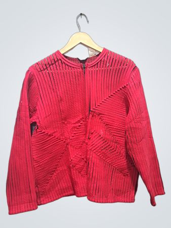 Laura Ashley rote Faltenjacke