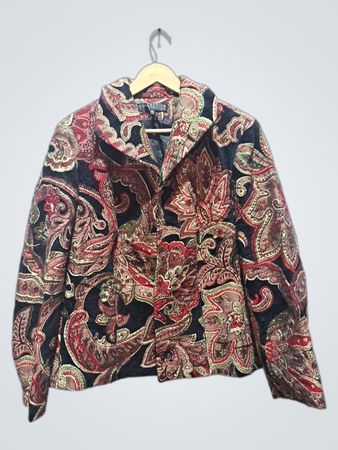 Collection by Harve Benard Paisley Brocade Blazer