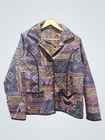 Patchwork-Musterjacke