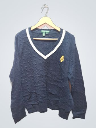 Lauren Ralph Lauren V-Neck Cable Knit Sweater