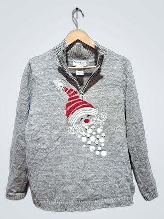NorthStyle Grau Santa Pullover