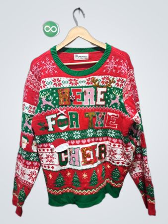 No Boundaries "Bere For The Chea" Weihnachts-Pullover