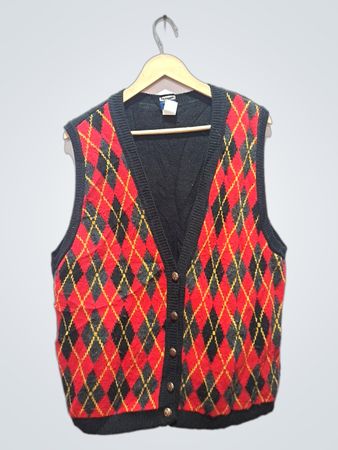 Argyle-Strickweste