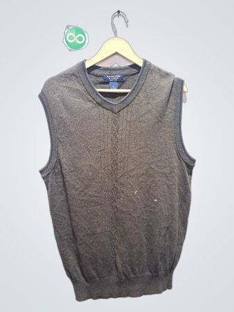 ROUNDTREE & YORKE EASY CARE V-Ausschnitt ärmellose Strickweste