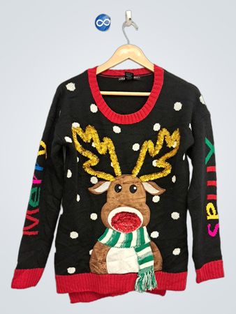 United States Pullover Feiertags-Rentier Weihnachts-Pullover