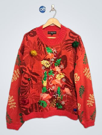 33 Degrees Flamingo Weihnachts-Pullover