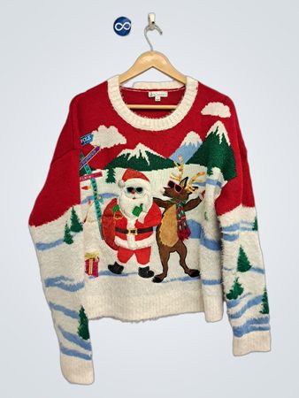 Jolly Sweaters Christmas Graphic Knit Sweater