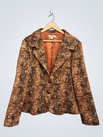 Flair Damen-Blazer mit Schlangenprint