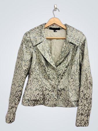 Carmen Marc Valvo Damen-Blazer mit Muster