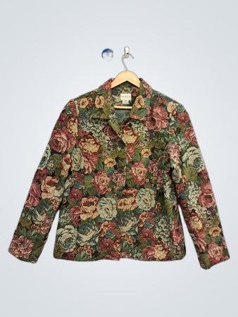 KORET Floral Tapestry Blazer