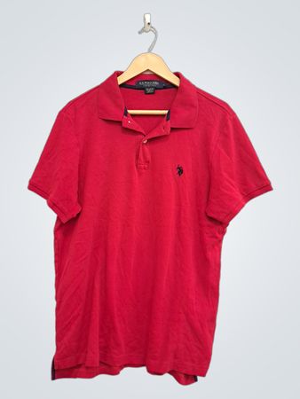 U.S. Polo Assn. rotes Poloshirt