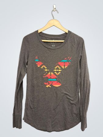 American Eagle Outfitters Grafik-Langarm-T-Shirt