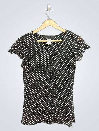 Jones New York Polka Dot Blouse