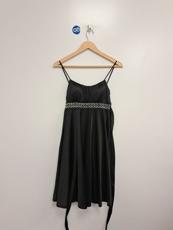 La Scala schwarzes Spaghettiträgerkleid