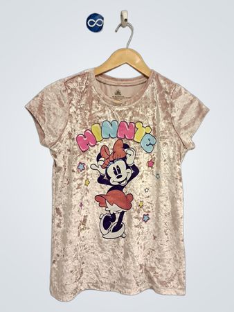 Minnie Mouse Velours-T-Shirt