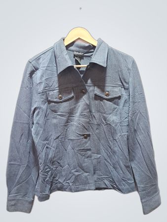 Rafaella Women's Blaue Button-Up-Jacke