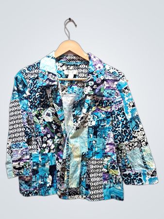 christopher & banks veste patchwork petite