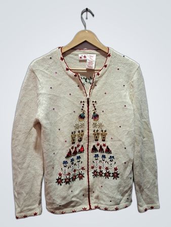 Women's Winter White Cardigan