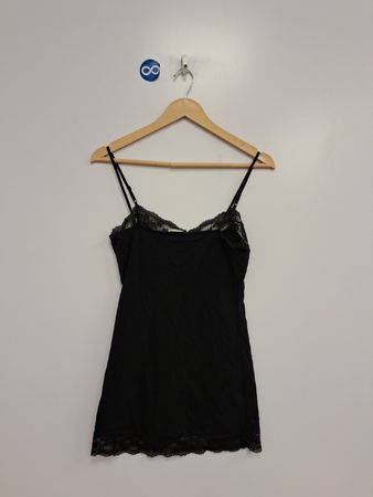 BOZZOLO Cami con pizzo nero