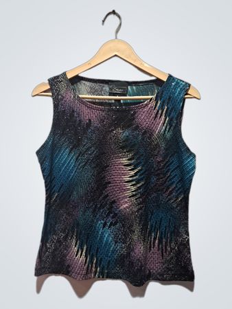Dressbarn Sleeveless Print Top