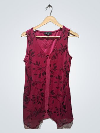 Lily Morgan Sleeveless V-Neck Floral Print Top