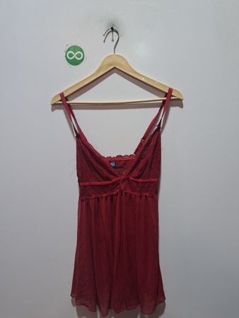 RACHEL RACHEL ROY Rotes Spitzenbesatz-Chemise