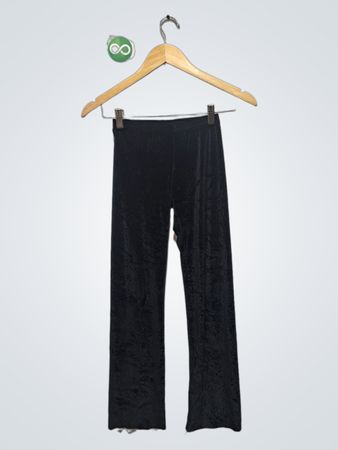 Pantaloni a zampa d'elefante in velluto nero