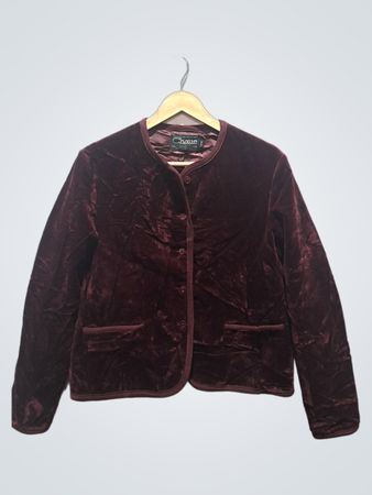 Chaus Velvet Cropped Jacket