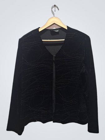 LINDOR Black Velvet Burnout Jacket