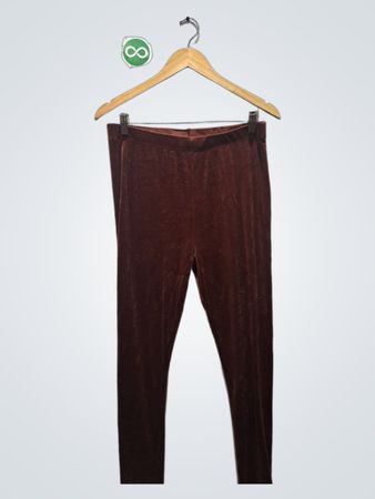 SEFRA Brown Velvet Leggings Größe L