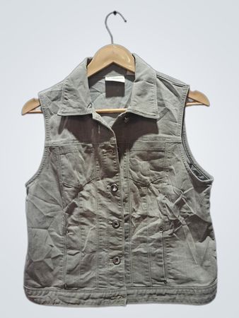 Chico's Platinum Sleeveless Denim Vest