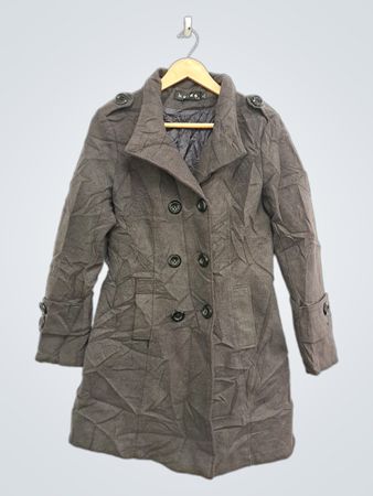 Grey Double Breasted Coat