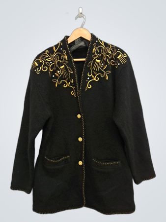 L'magain Diffusion Black Embroidered Jacket